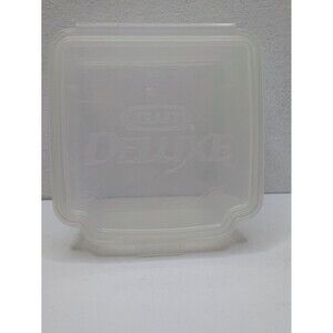 Kraft Cheese Singles Storage Container Clear Plastic Food Box Vintage Thick